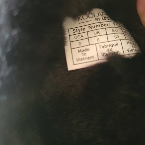 Koolaburra by UGG Fuzz'd Out Womens Slingback Sandals Black NWOT✨️sz 8 - Picture 8 of 13